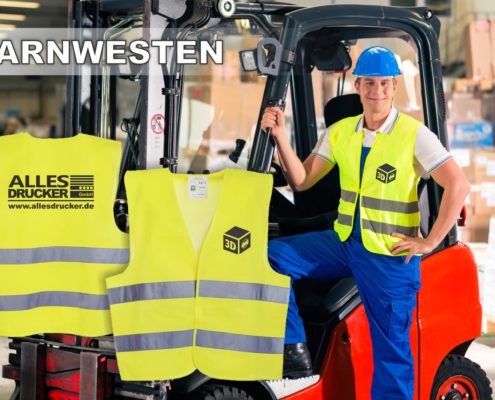 Bedruckte Warnwesten