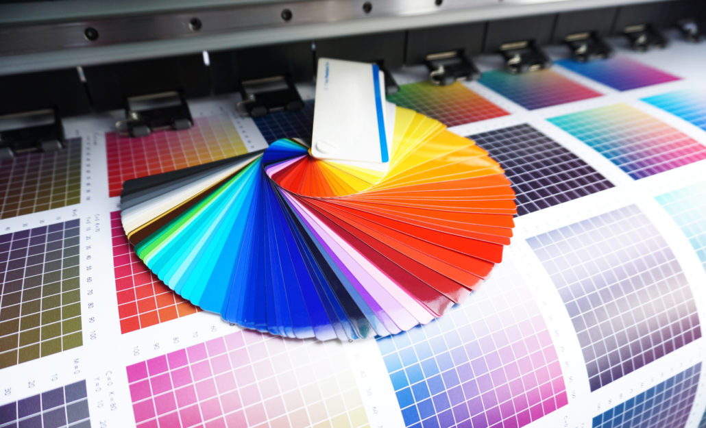 Farbfächer auf Digitaldruck im CMYK Farbraum bei der Allesdrucker GmbH