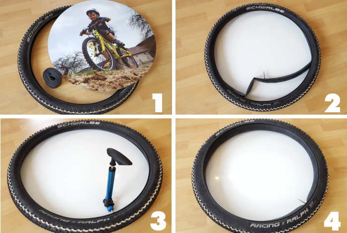 Fotogeschenk Bike Wheel Montage Anleitung