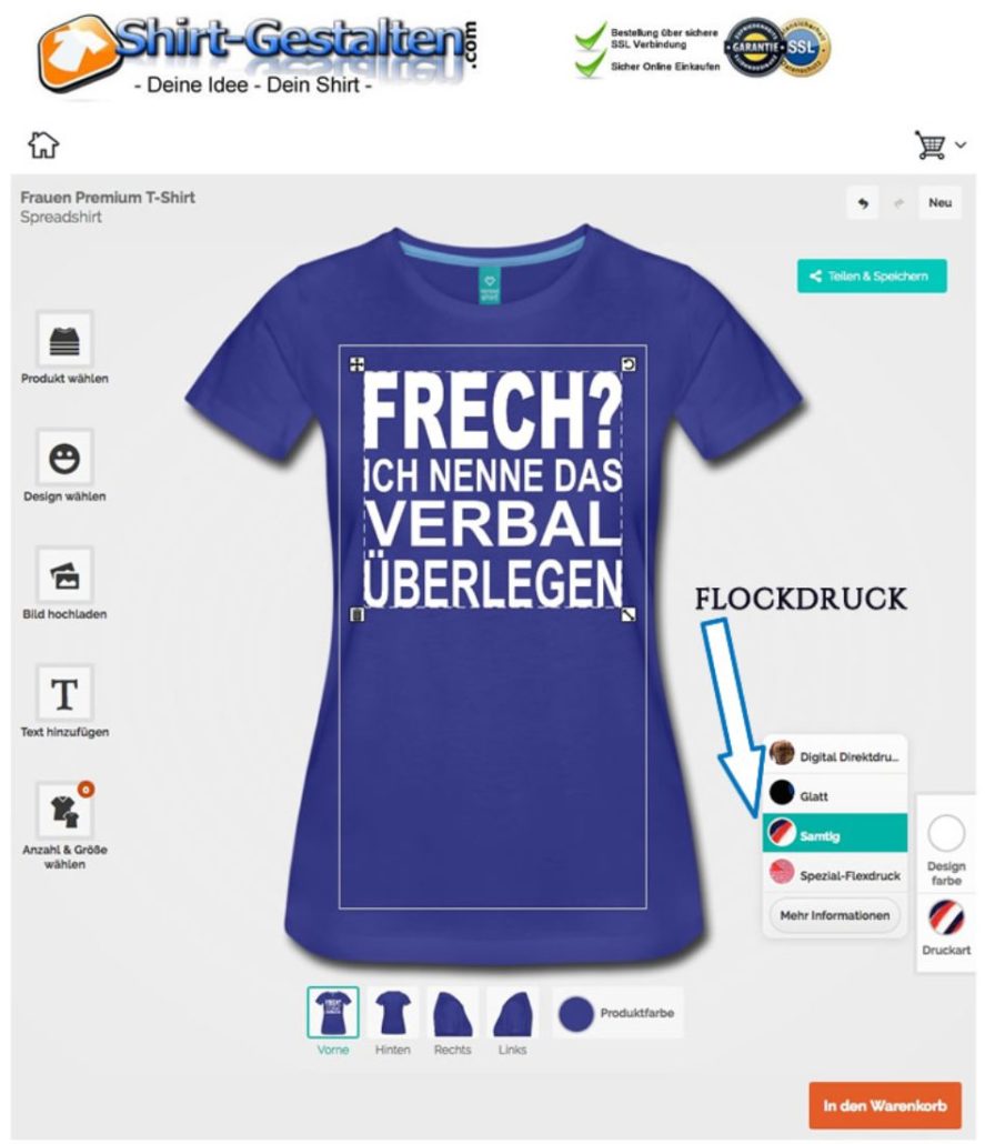 T-Shirts gestalten