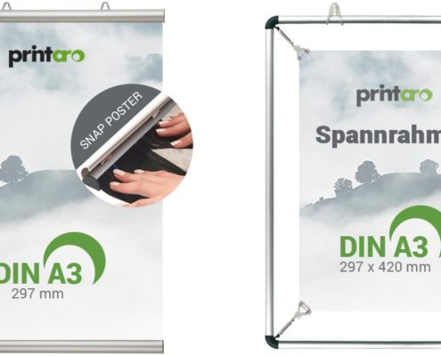Klemmschienen und Spannrahmen